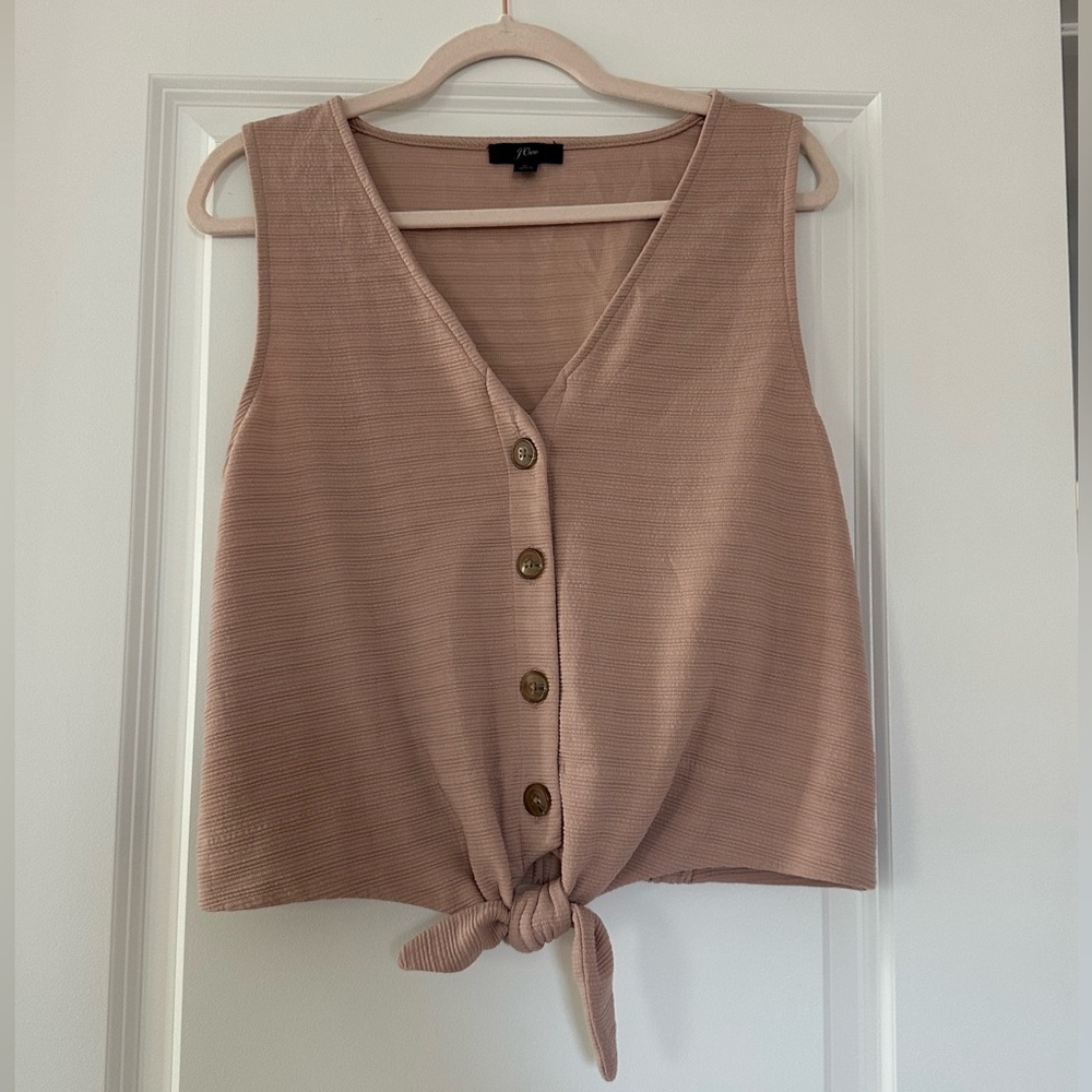 J. Crew Tie Waist Top